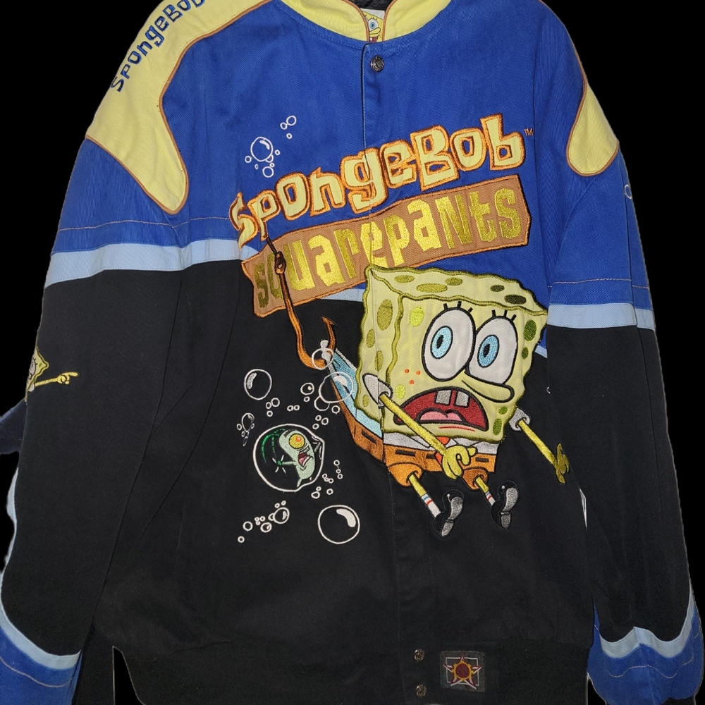 Mens Spongebob Racing Jacket XL